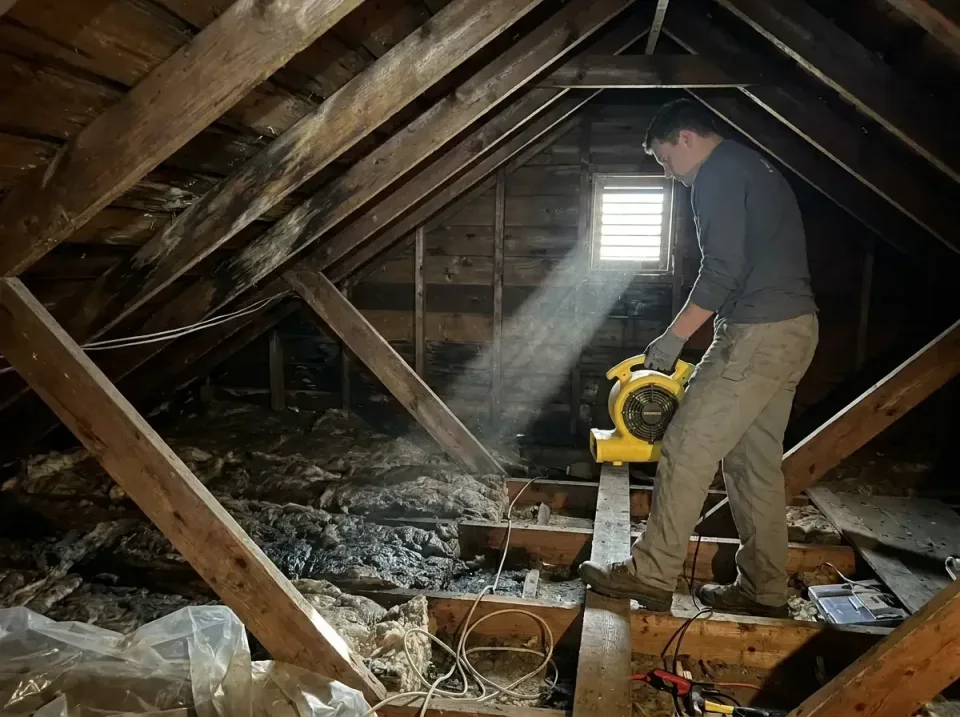 attic-water-damage-drying-proc-007 — frequently asked questions, Emergency Water Extraction & 24/7 Flood Response in Beachwo…